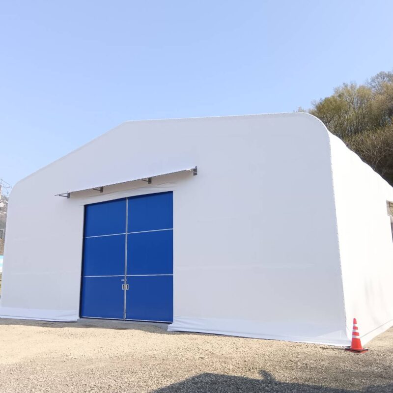 資材保管用テント倉庫