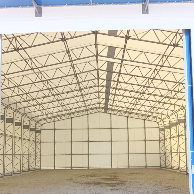 資材保管用テント倉庫事例画像 3