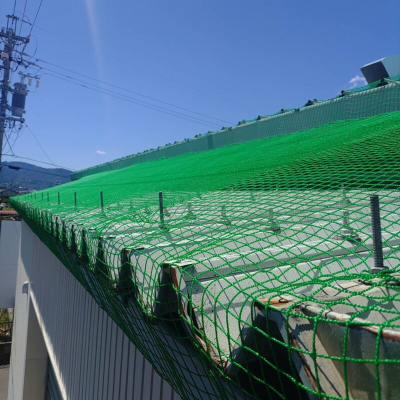 屋根上防鳥ネット